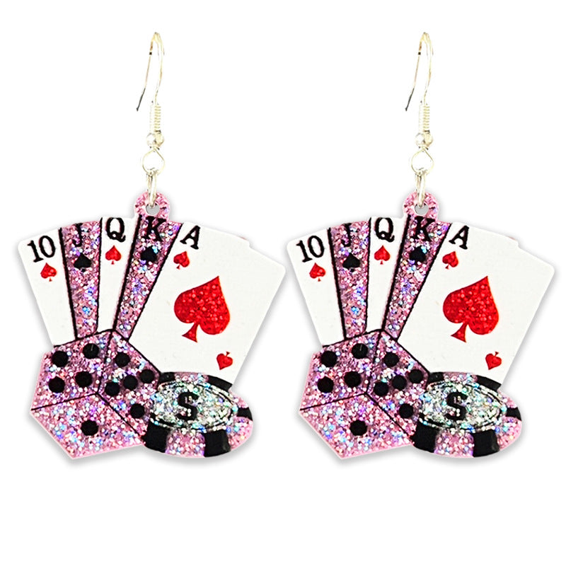 Wholesale Western cowboy style acrylic earrings
